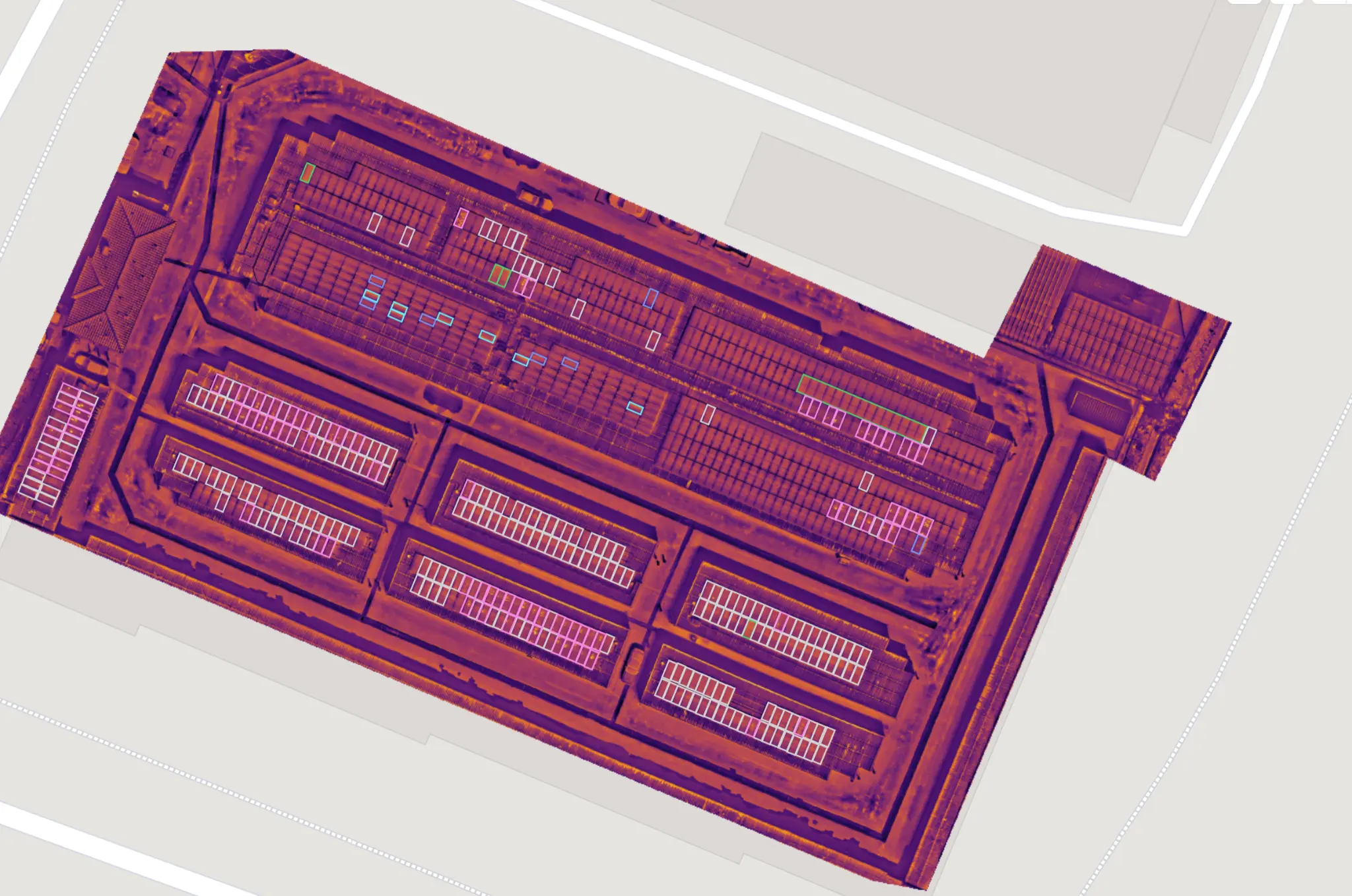 Multi-Building Rooftop Thermal Survey